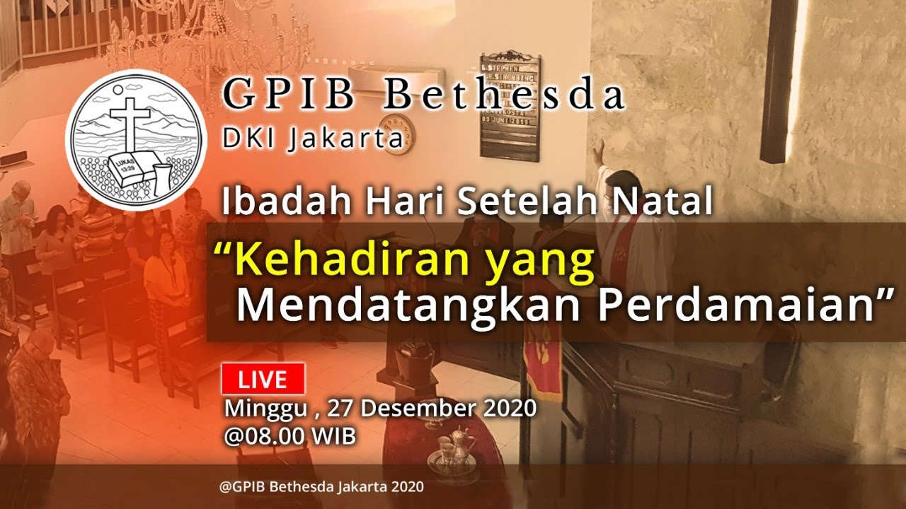 Ibadah Hari Minggu Setelah Natal (27 Desember 2020)