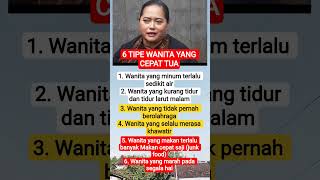 6 TIPE WANITA YANG CEPAT TUA#shortvideo #viral #fyp #ramalan