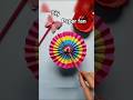 "Diy Paper fan crafts! easy rainbow paper decoration idea"#diy#papercraft#shorts#rainbow#easycraft#