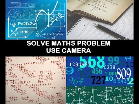 maths problem solving camera