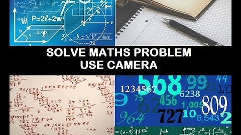 SOLVE ANY MATHS PROBLEM USING CAMERA IN ANDROID BEST EASY METHOD