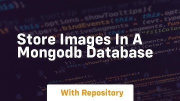 store images in a mongodb database
