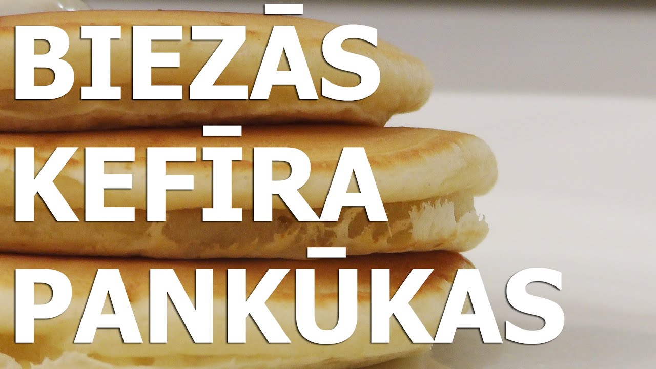 Biezās kefīra pankūkas