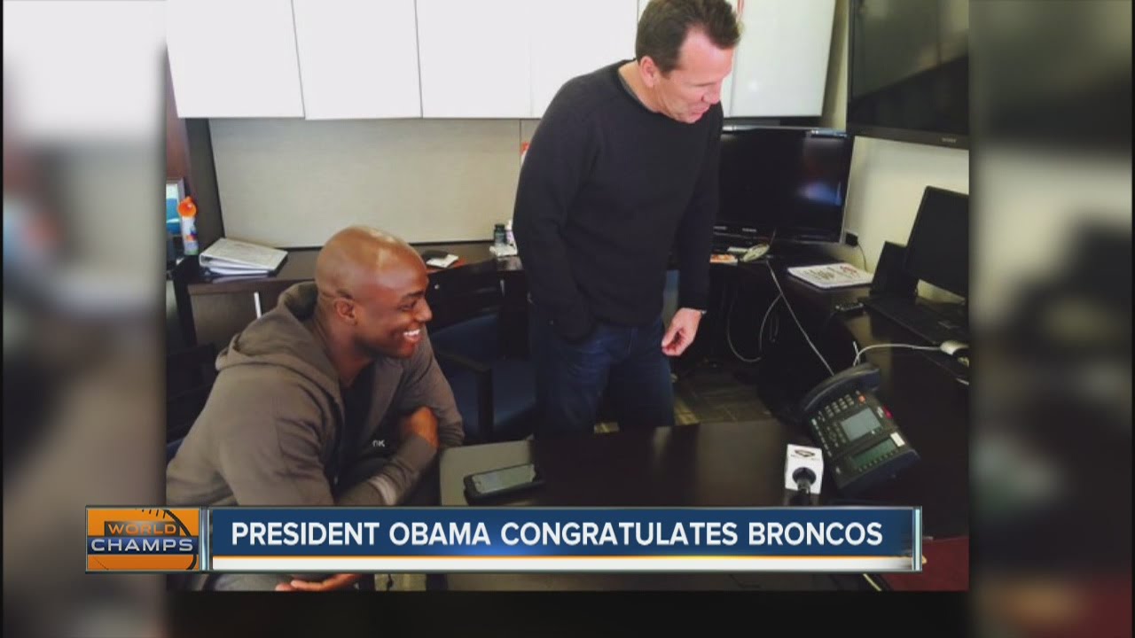 Broncos get congratulatory phone call from President Obama
