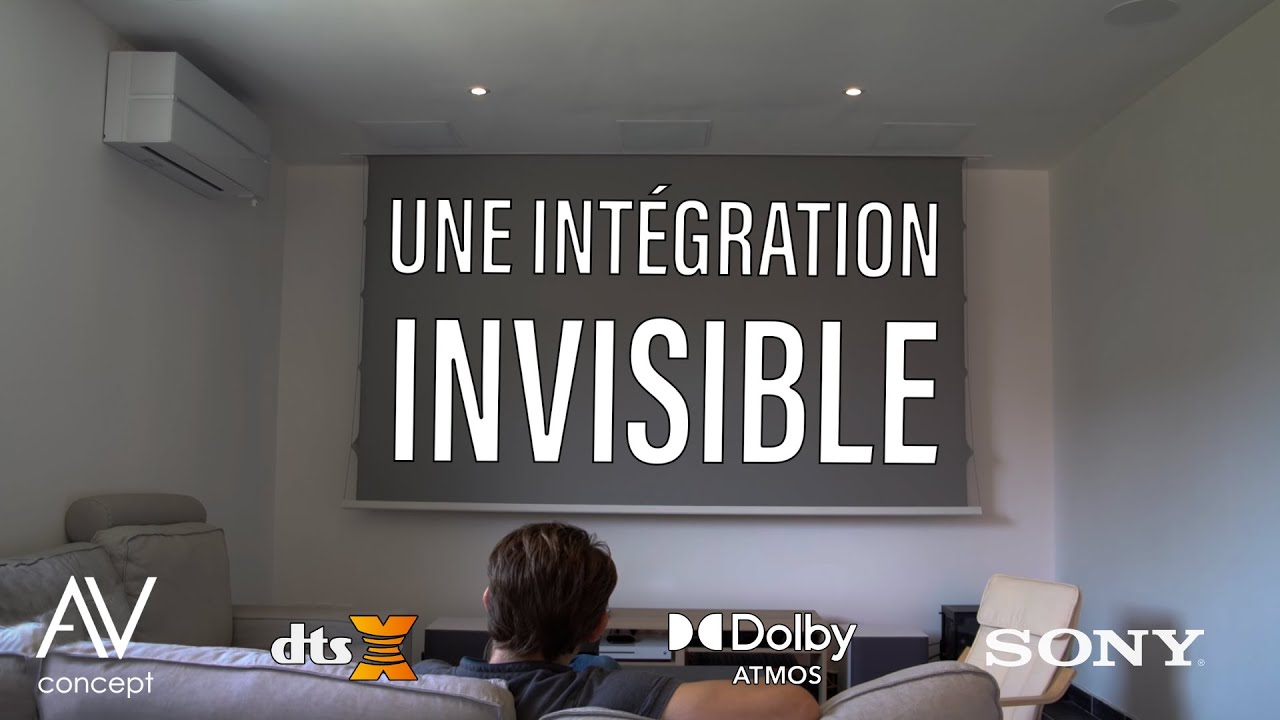 Installation Home Cinema Dolby Atmos 4K Invisible