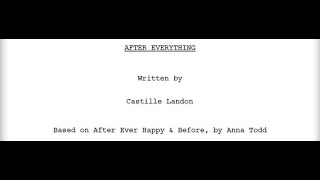 After Everything Movie Topic: Writing Credits