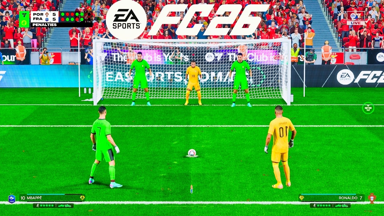 POURTAGAL VS FRANCE WORLD CUP 2026 RONALDO VS MBAPPE PANELTY SHOOTOUT