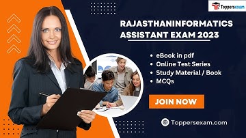 RAJASTHAN INFORMATICS ASSISTANT Online Test Series 2023, Important Question, Ebook in pdf, Book