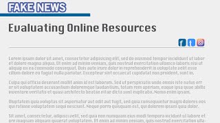 SFC Library - Evaluating Online Resources