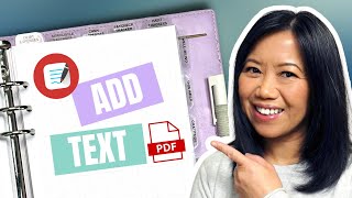 How to Add Text to PDF Planner Inserts using Goodnotes5 App / Notetaking App screenshot 3