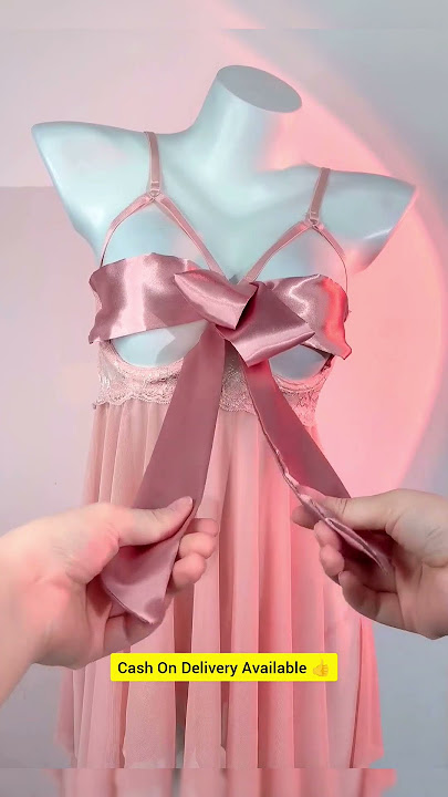 Beautiful Satin Silk Night Dress For Girls #Short #shorts #nightdress