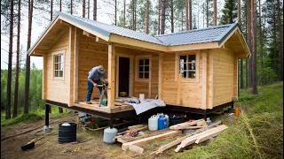He Built This Stunning Off-Grid Cabin Alone — You Won’t Believe the Inside!