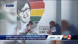 Police: Arrest made after murals vandalized at Orlando LGBTQ+ outreach centers