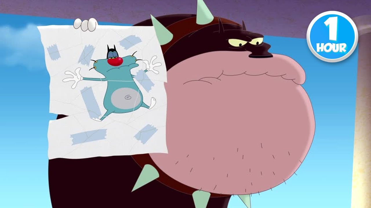 Flat Oggy | Oggy and the Cockroaches | 1 Hour Compilation | New Episodes in HD