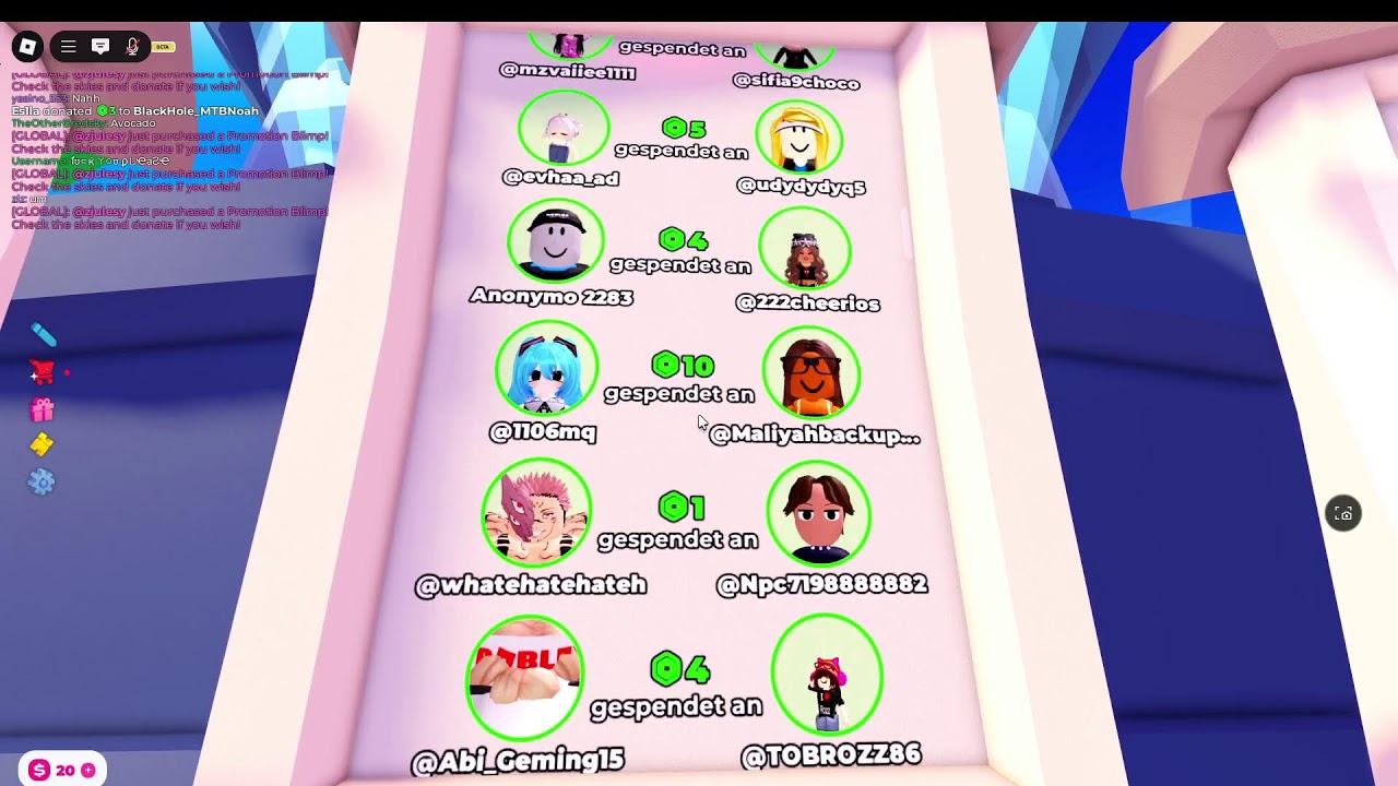 pls donate live anzeige