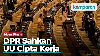 Tok! DPR Sahkan Omnibus Law UU Cipta Kerja