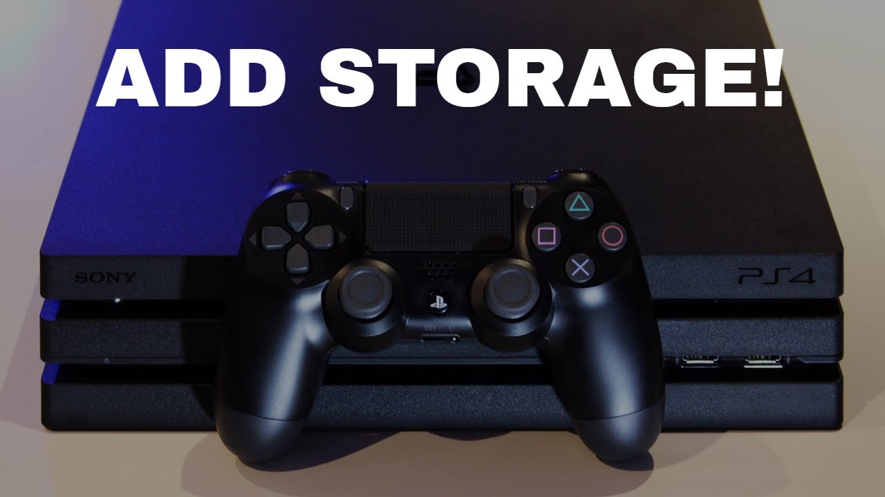 How To Add More Storage Space To Your Ps4 Youtube