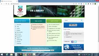 UB EBSCOHOST DEMONSTRATION