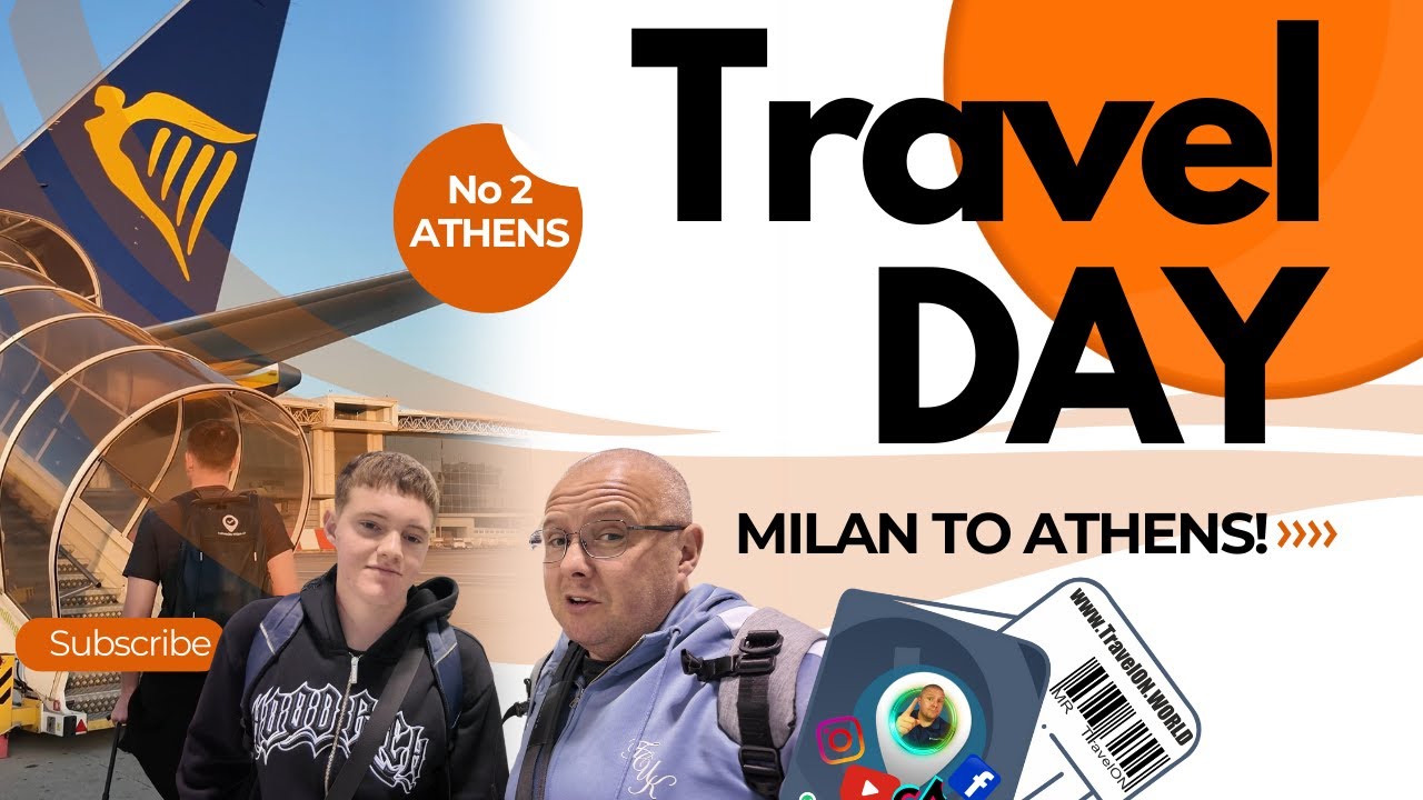 🤢I HONEST CAN NOT BELIEVE WHAT COLOUR IT WAS! | ✈️Travel Day Milan To Athens Geece DESTINATION 2