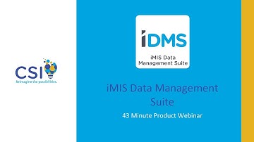 iMIS Data Management Suite | Discover why over 500 iMIS customers use the iMIS Data Management Suite