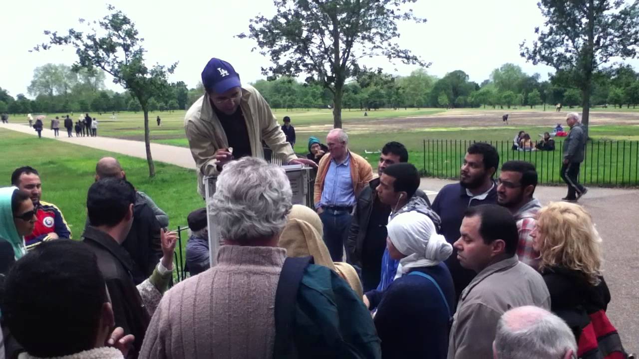 The madness of religion: Speakers' Corner in Hyde Park in London ...