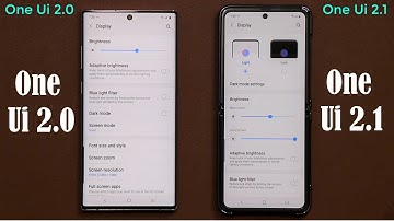 Samsung One Ui 2.1 (Galaxy S20 Ultra) vs One Ui 2.0 (Note 10 Plus) - What