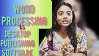DTP#Word processing software 🆚 Desktop publishing software#dca #pgdca #mcu
