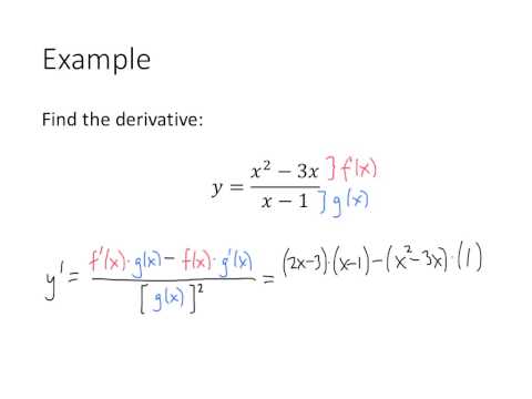 Calculus: Product and Quotient Rules