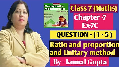 Ex-7C Q.(1-5) class 7th SChand new learning composite mathematics self practice
