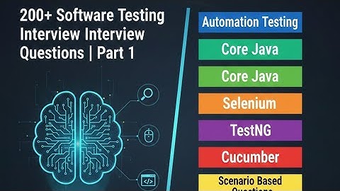 Software Testing Interview questions | Automation Testing |Core Java | Selenium | 200 + Qu | Part 1
