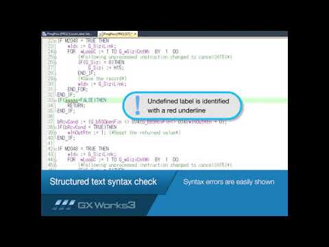 MELSOFT GX Works3 Tutorial No 10 Structured text syntax check  Mitsubi 360 x 640