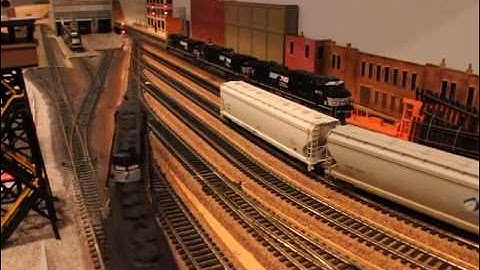 TIME LAPSE - Model Railroad Modern Ops Session