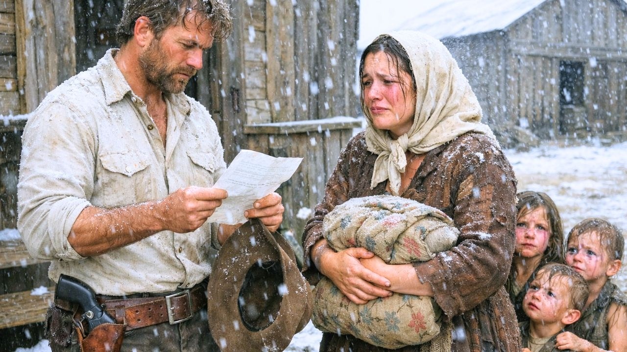 A Mail-Order Bride Came Through a Blizzard with Three Kids — The Cowboy Said, “You Belong Here”