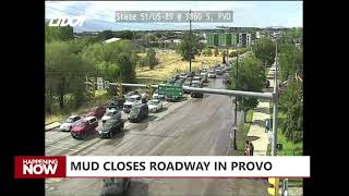 Mudslide closes US 89 in Provo; crews begin cleaning up