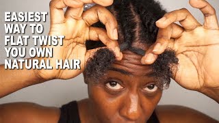How to Flat Twist Your Own Hair EASY TUTORIAL W/ TIPS| BEAUTYCUTRIGHT