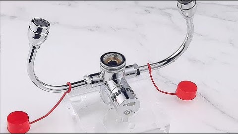 Huanyu faucet mounted eye wash station - style B