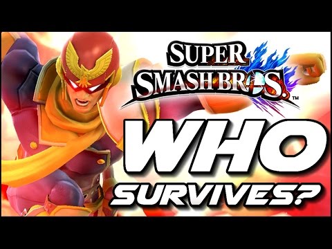 Super Smash Bros WHO CAN SURVIVE Falcon Punch in Lava Cage? (Wii U)
