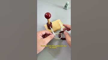 Can you remove the ring without cutting the rope?#puzzles  #IQ #iqtest