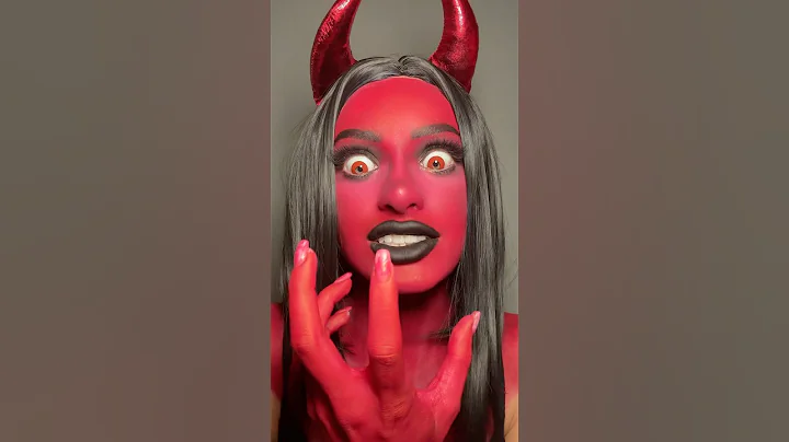 day 14 of 31: the devil ♥️ #halloween #makeup #shorts #viral #shortsvideo