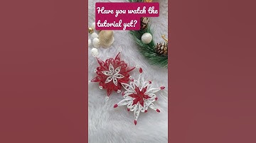 Paper Quilling Snowflake | #Shorts #StepsTowardsCrafting #snowflakequilling