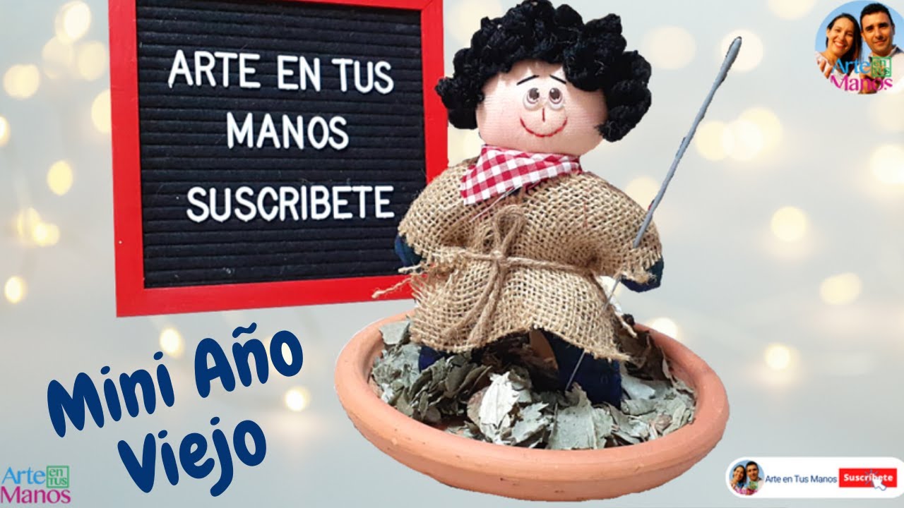 🔴Cómo Hacer Muñeco AÑO VIEJO MINI, FÁCIL con @ArteentusmanosconLiliySam