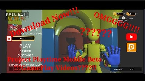 Project Playtime Mobile Beta GamePlay|Download Now in Comment|NIGHTMARE DREAM OFFICIAL 🅥