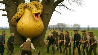 Heroic Rescue Team Saves Greedy Eagle from Giant Python Attack | Animals Rescue