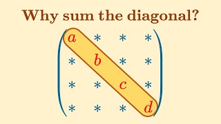 Matrix trace isn't just summing the diagonal | Lie groups, algebras, brackets #5
