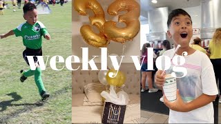 WEEKLY VLOG | Soccer mom, adoption, baking,  birthday!