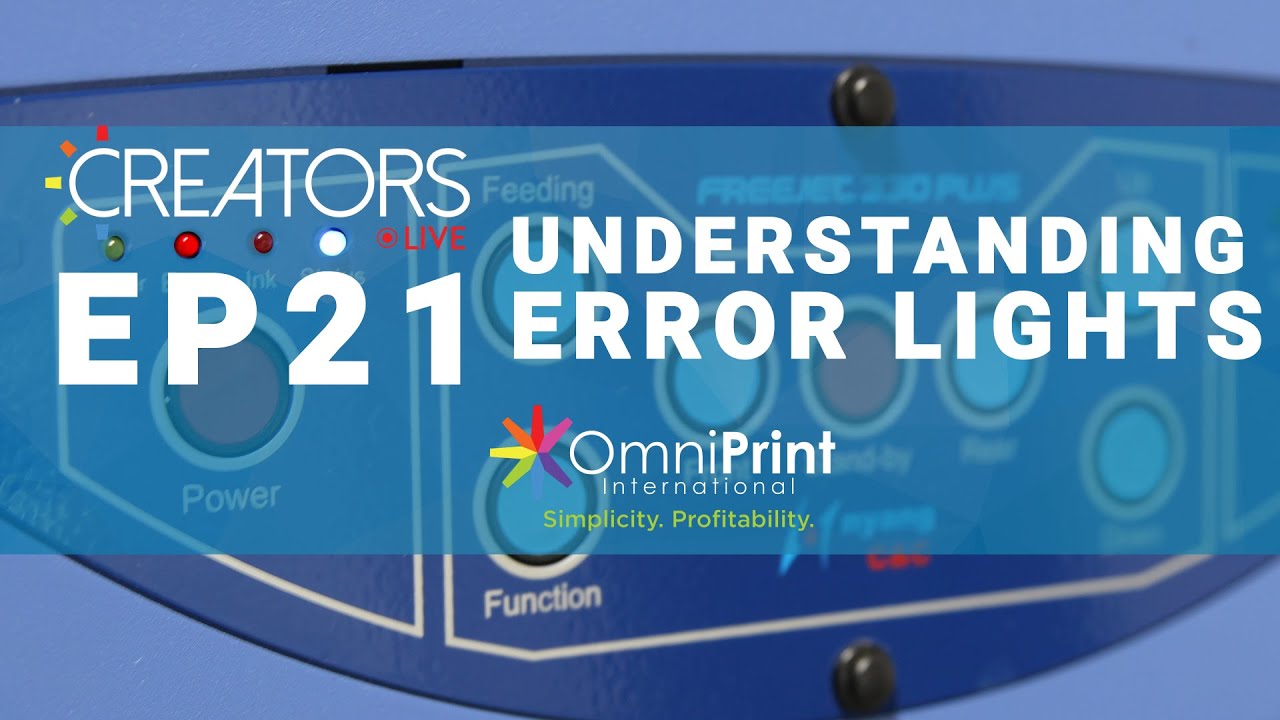 Creators Live July 8th, 2021 - Understanding Error Lights