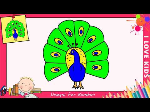 Video: Come Si Disegna Un Pavone