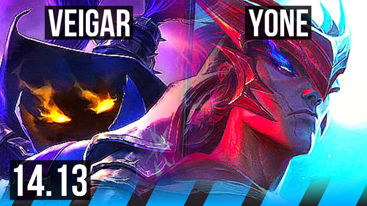 VEIGAR vs YONE (MID) | 13/2/3, Legendary, Rank 15 Veigar | EUNE Grandmaster | 14.13