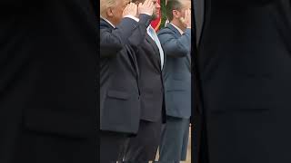 President Trump lays a wreath at the Tomb of the Unknown Soldier as part of Memorial Day observance.