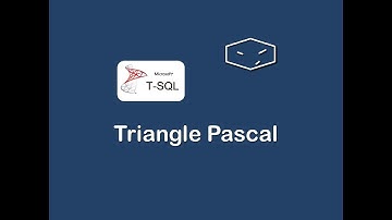 triangle of pascal in t-sql